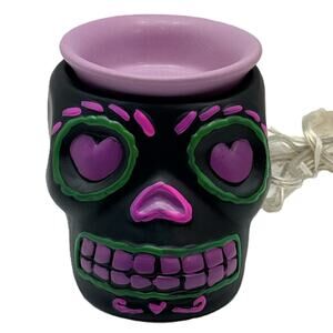Pink Zebra Simmer Pot Wax Warmer - Purple Sugar Skull - Day of the Dead